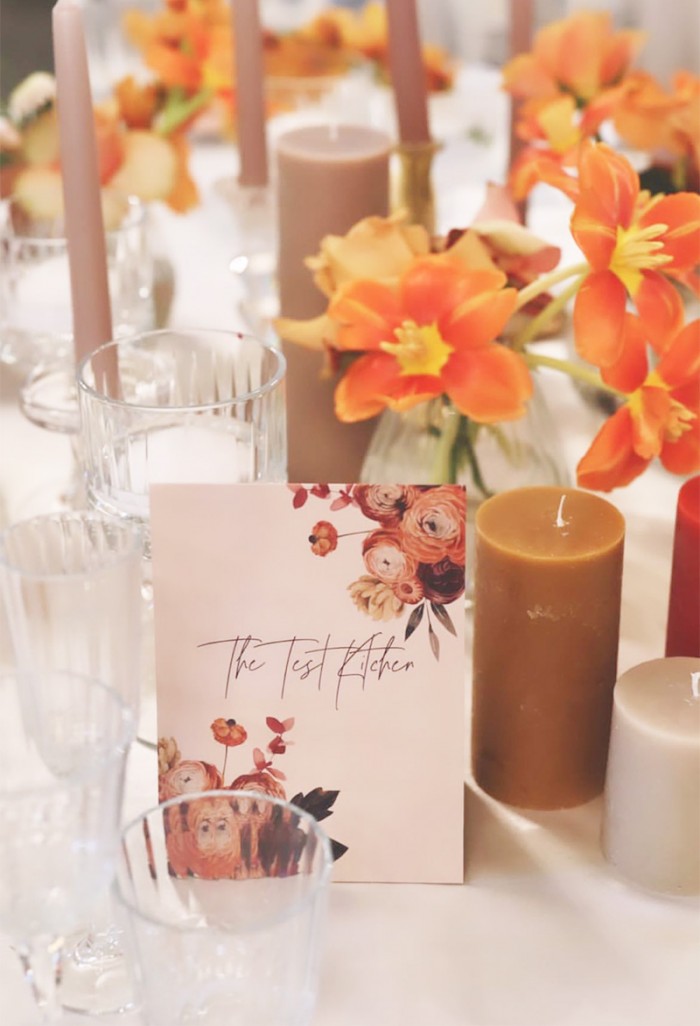 Floral table number