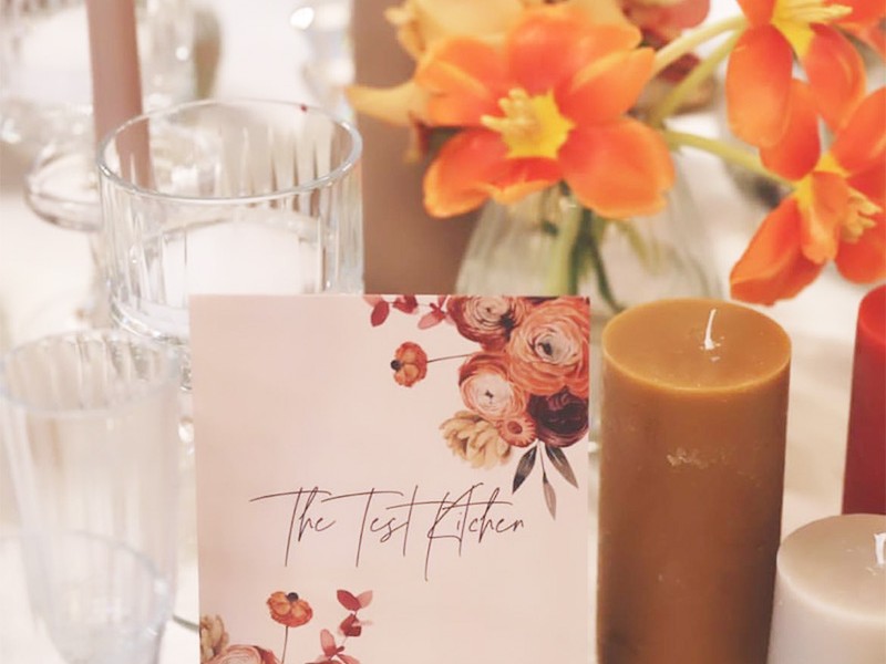 Floral table number