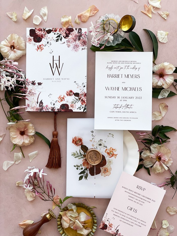 Painted Rose invitation