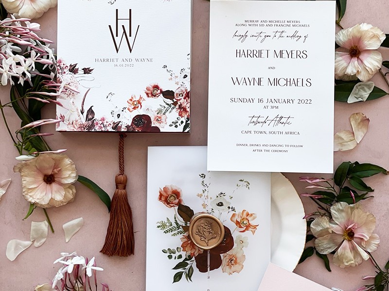 Painted Rose invitation