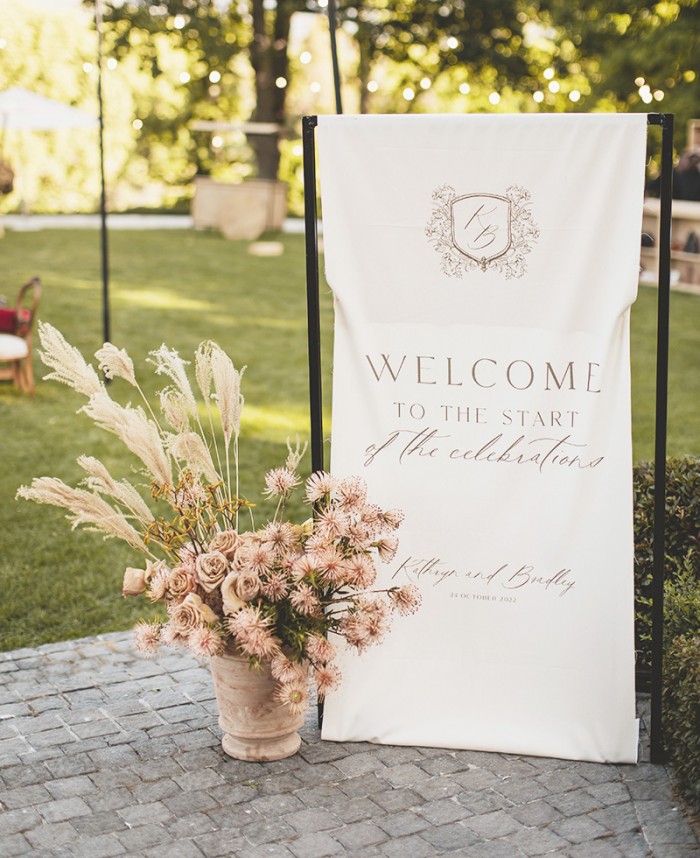 Pre-Dinner-Event_Kikitography- Kathryn and Bradley- welcome sign