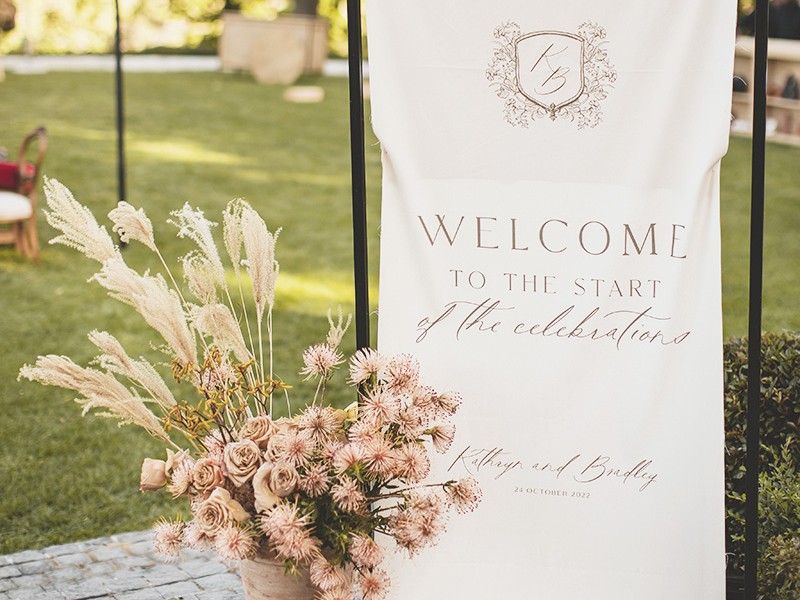 Pre-Dinner-Event_Kikitography- Kathryn and Bradley- welcome sign