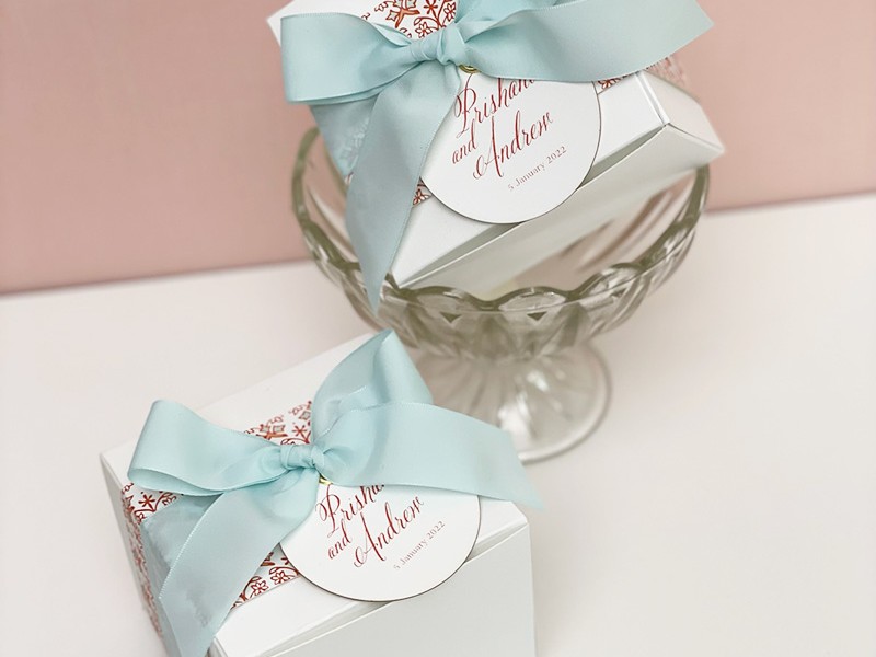 Sorbet gift favour boxes