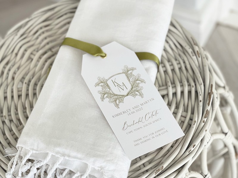 White turkish towel gift