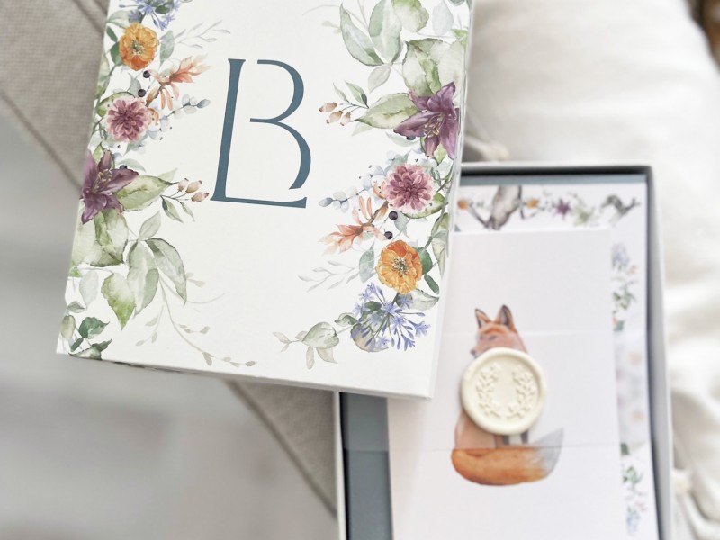 Bianka and Lawrence personal stationery