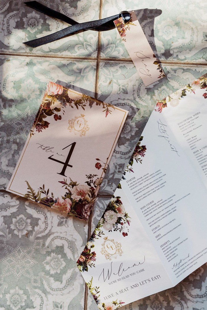 Eliza and Chester wedding stationery