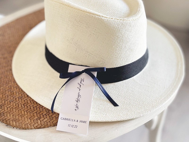 Gabriella and Jamie panama hats