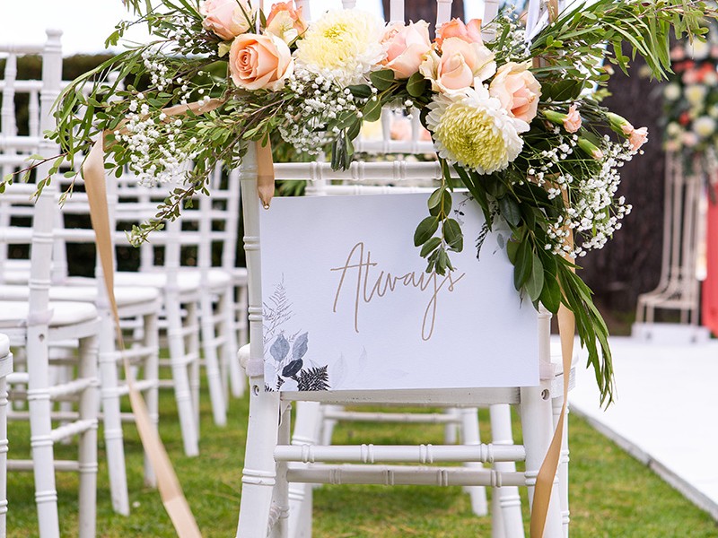 Judith and Daniel wedding signage 2