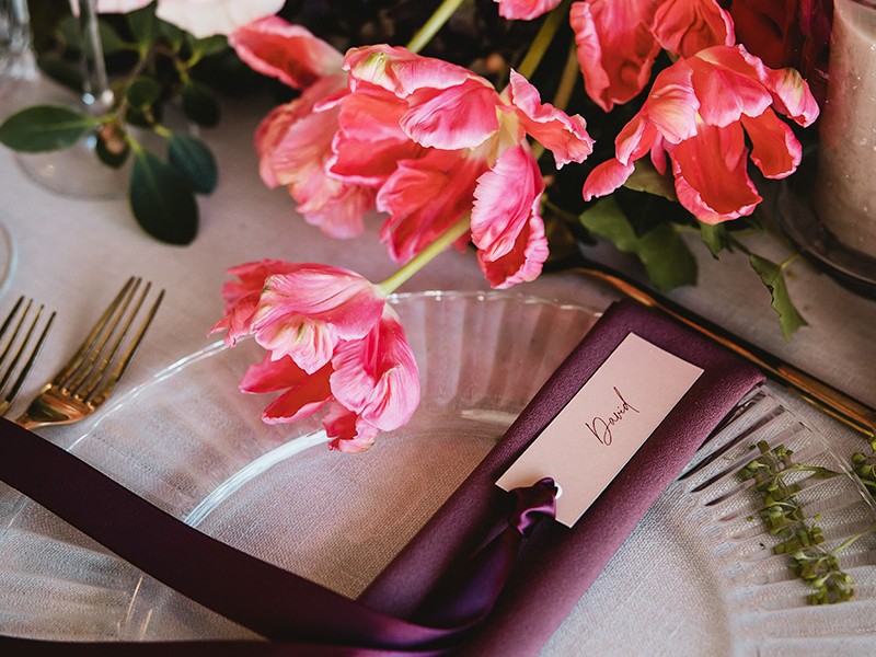 Julie and David guest name tag 2