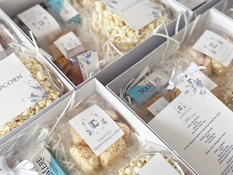 Lauren and Callum wedding welcome gifts 2