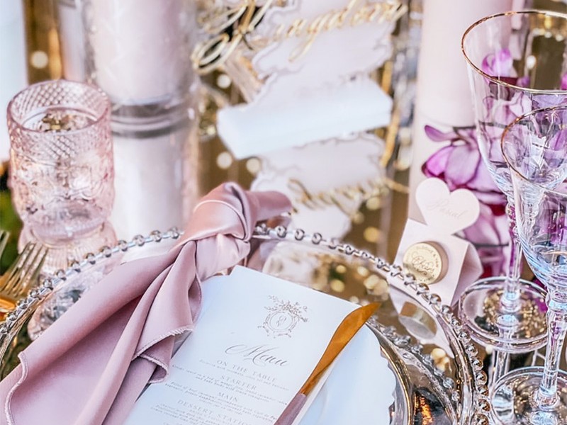 Oldouz and Yaw wedding menu