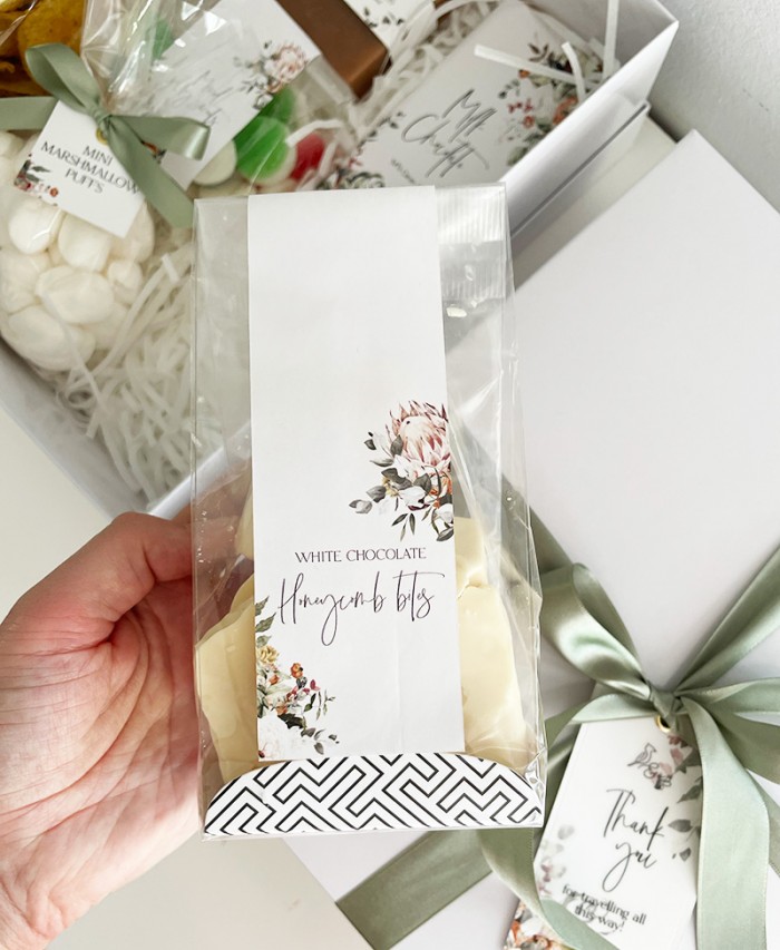 Personalised honeycomb bite gifts