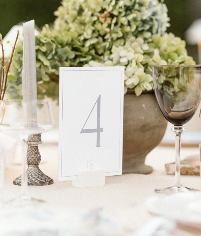 Chelsea and Joe table number cards
