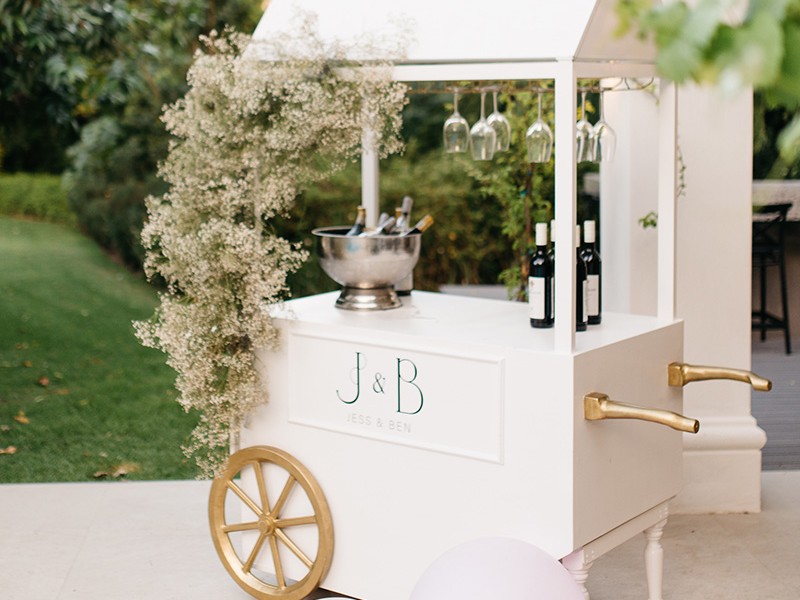 Jess & Ben vinyl signage