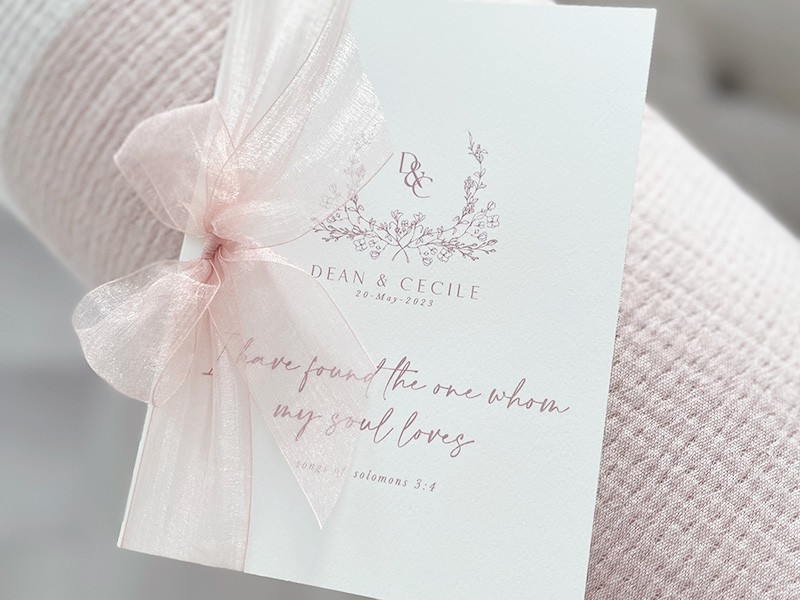 Cecile and Dean program booklets