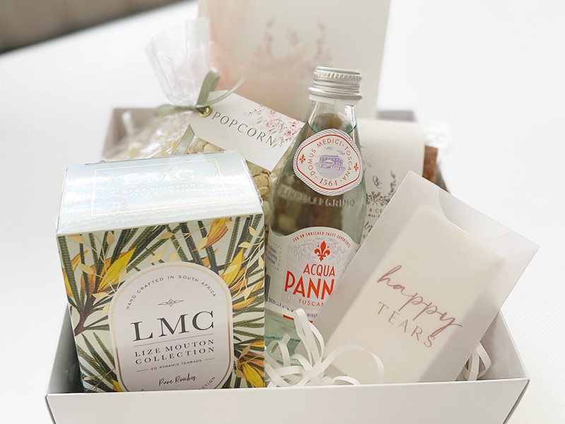 Cecile and Dean wedding welcome boxes