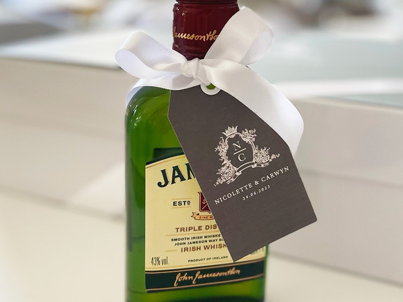 Nicolette and Carwyn - Whisky wedding gifts