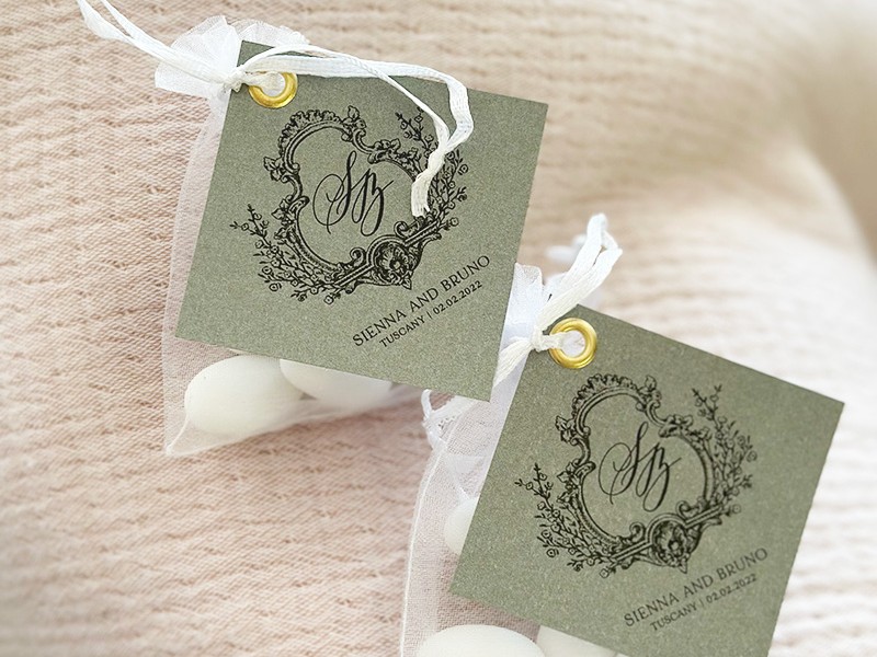 Almond confetti bags