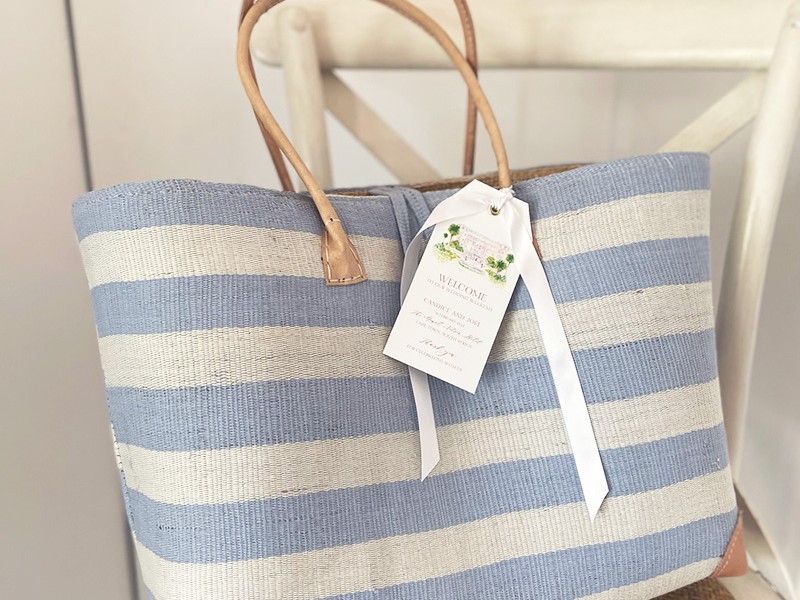 Amalfi striped basket 2