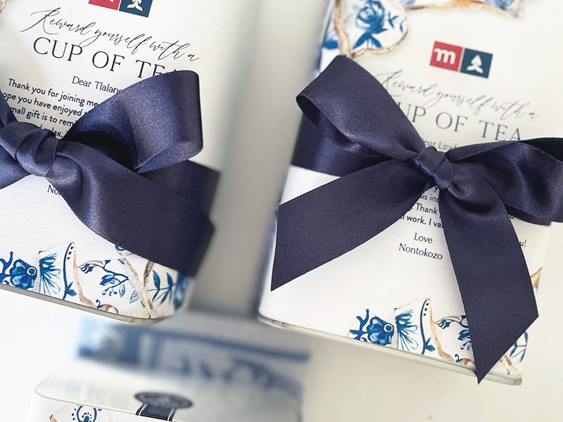 Custom sunbird tea tin gifts