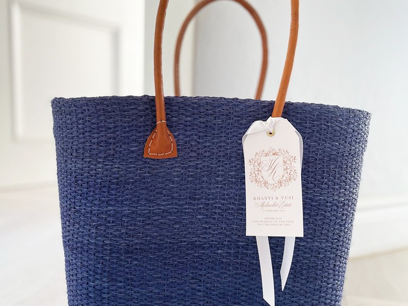 Santorini blue beach baskets