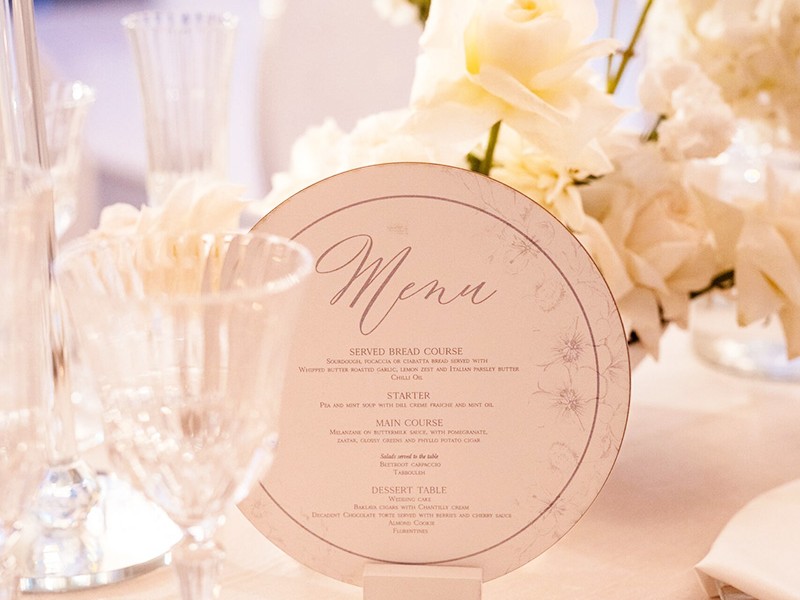 Shilpa and Manoj menu