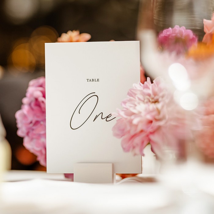 Anneke & Herman wedding table number