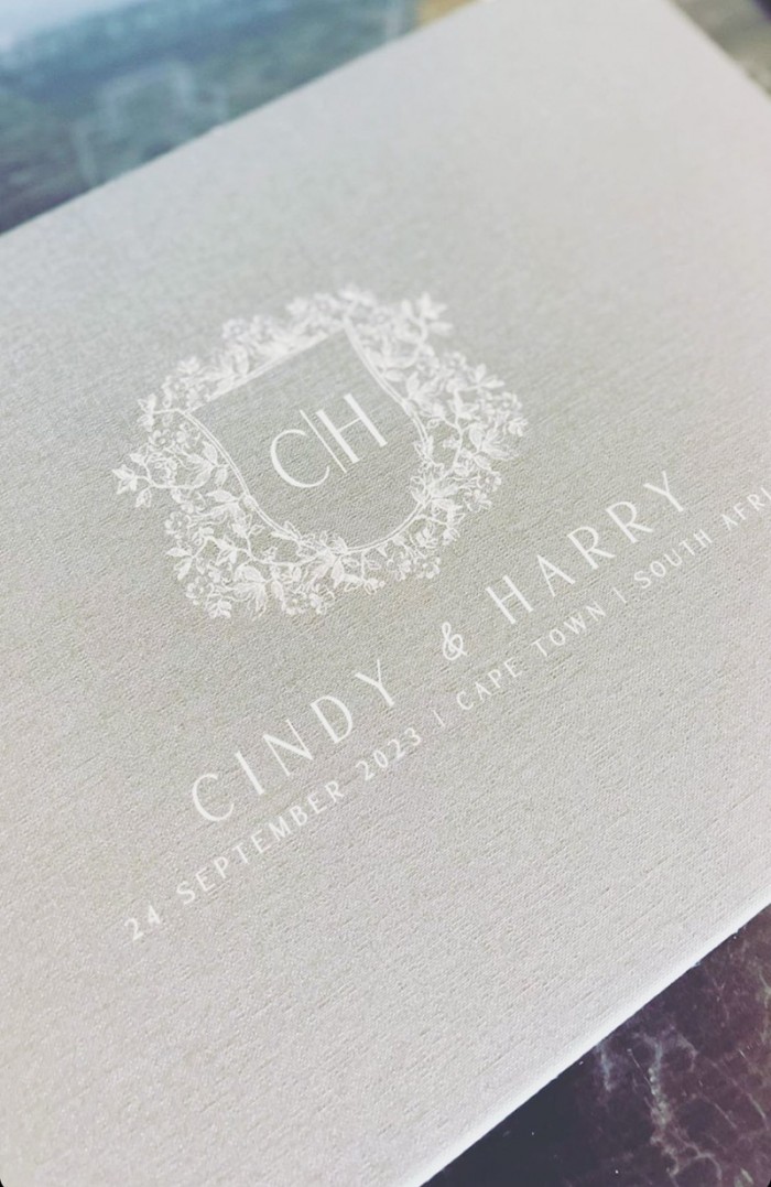 Cindy and Harry guest book