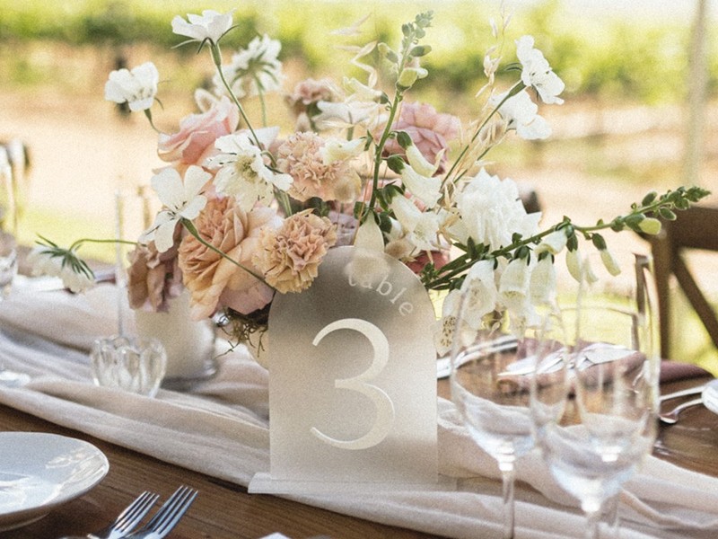 Jade and Alan table number