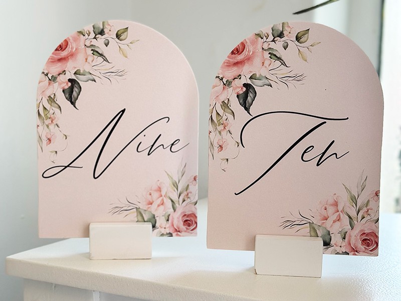 Kay and Tee table numbers