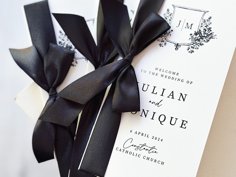 Monique and Julian program booklet