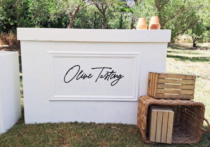 Olive tasting bar
