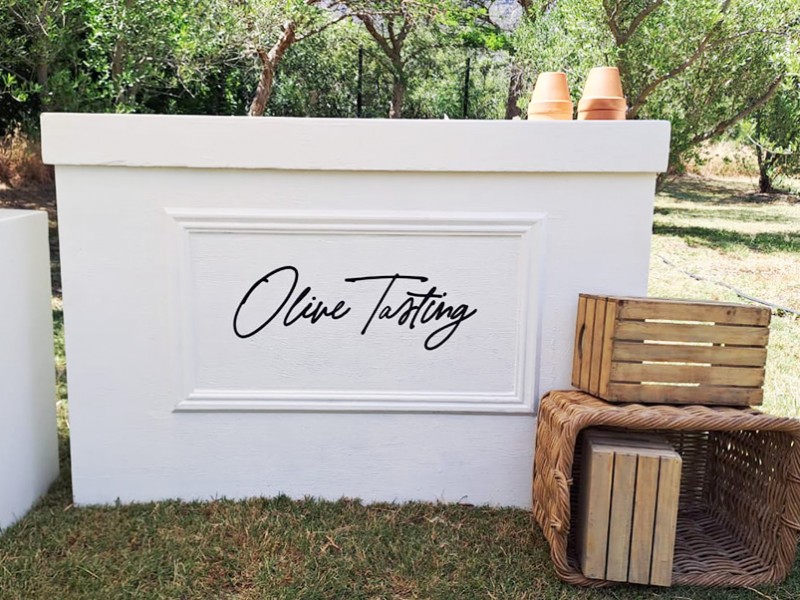 Olive tasting bar