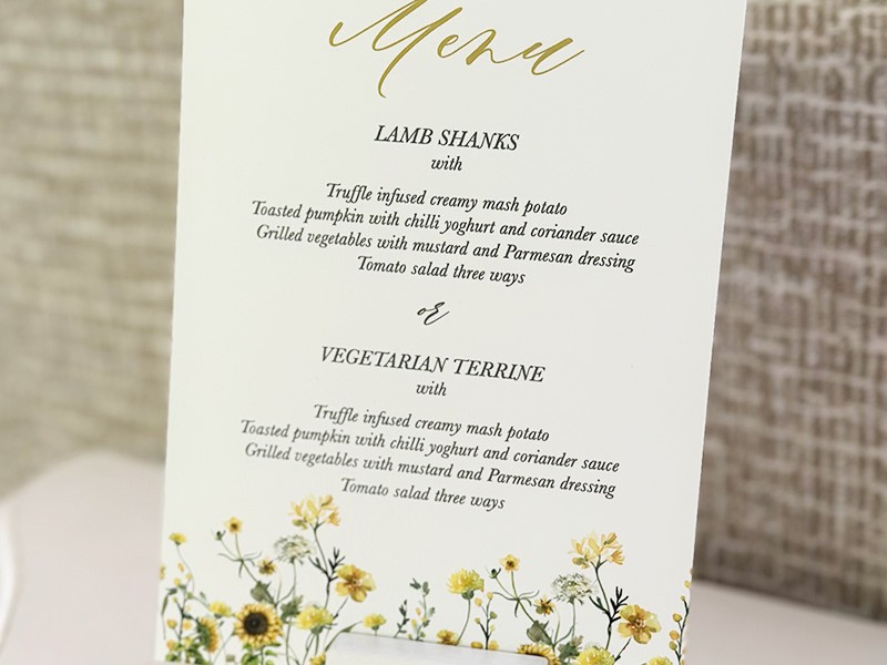 Priyanka and Tom menus