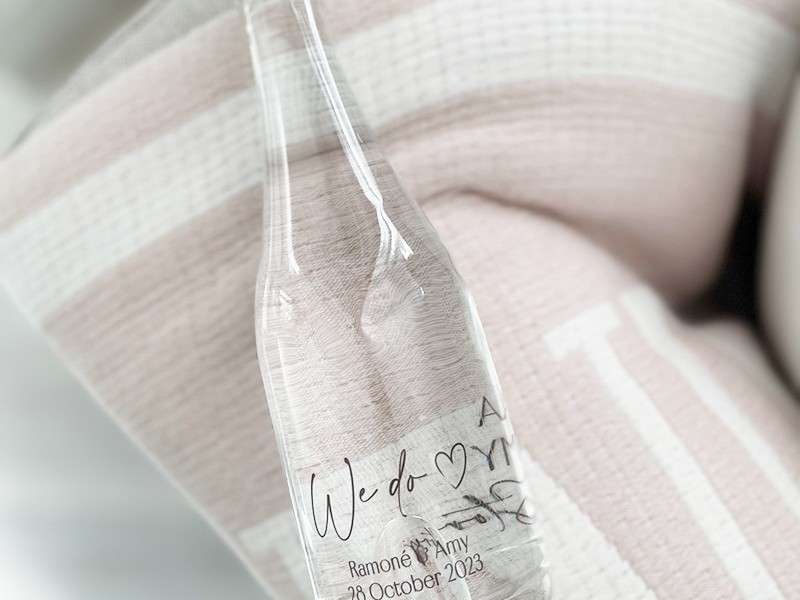 Ramone & Amy branded water bottle