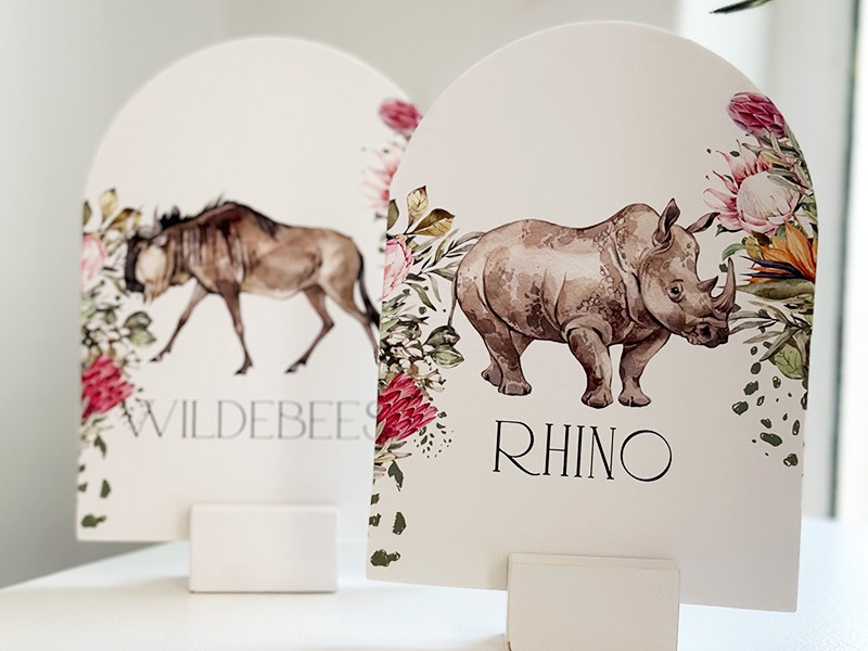 Stephanie and Christian table numbers