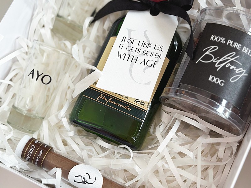 Vanessa and Chuka groomsmens boxes