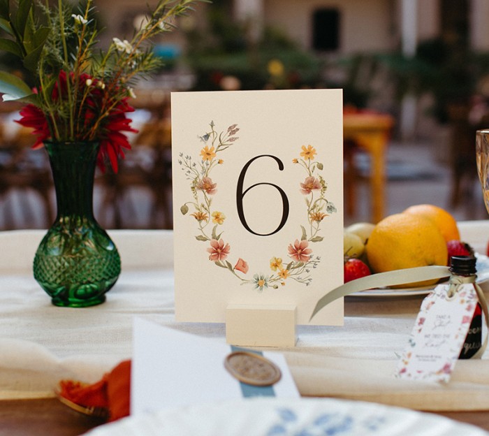 Amy and Ramone table numbers