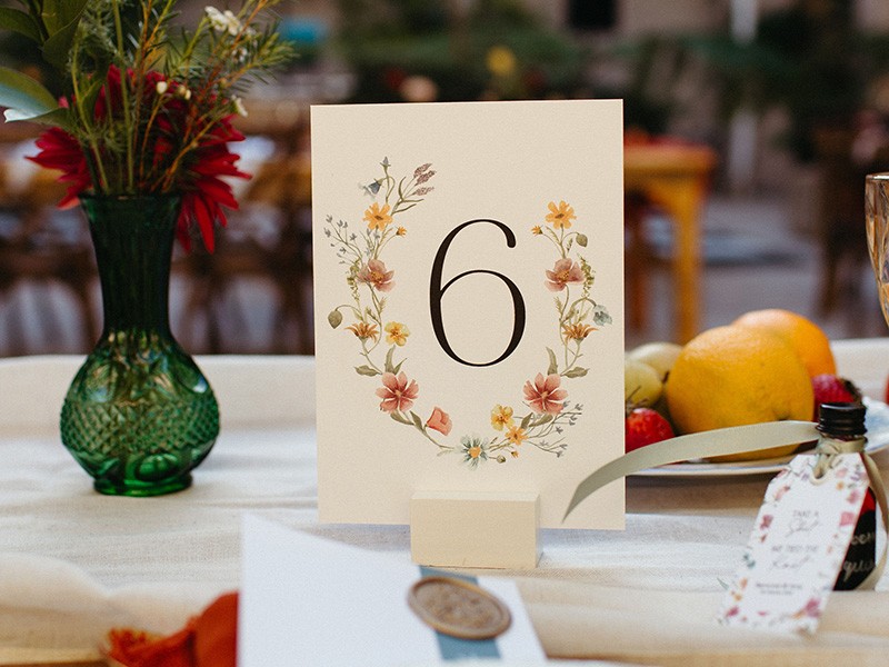Amy and Ramone table numbers