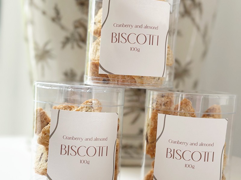 CRanberry and Almond biscotti