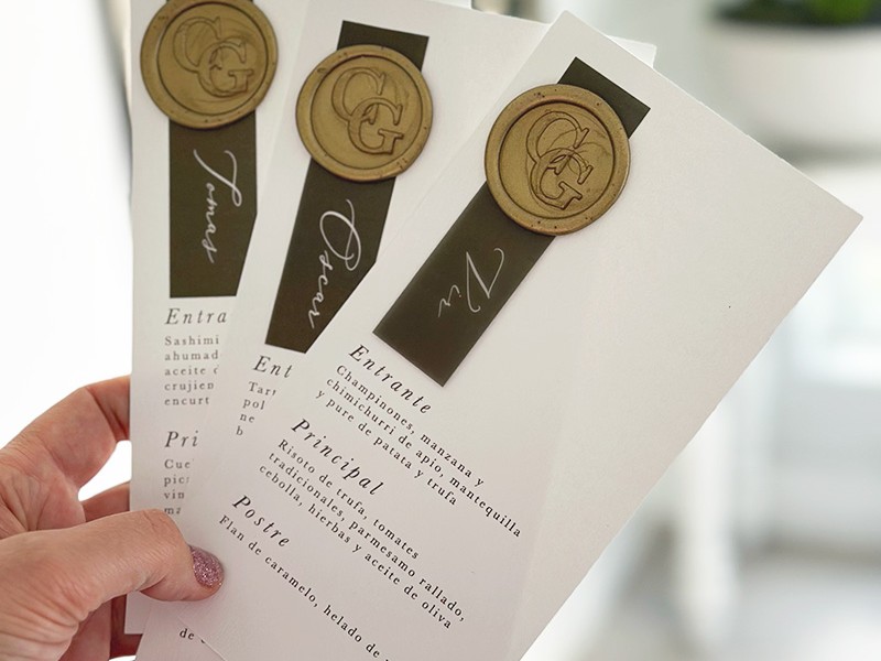 Celia and Grant menus