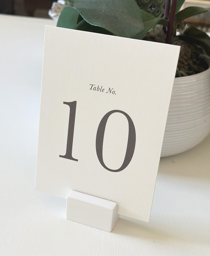 Sarah and Nicholas table number