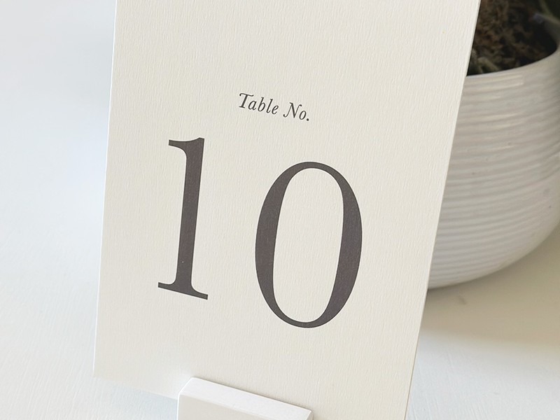 Sarah and Nicholas table number