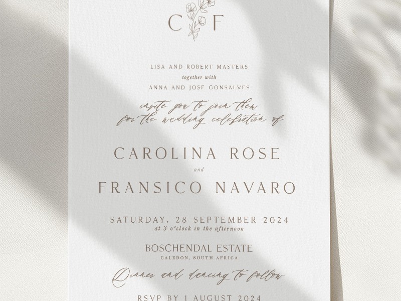 Digital invitation template 5