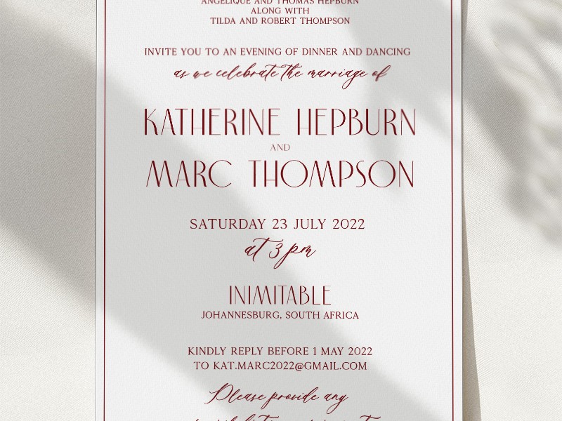 Digital invitation template 8