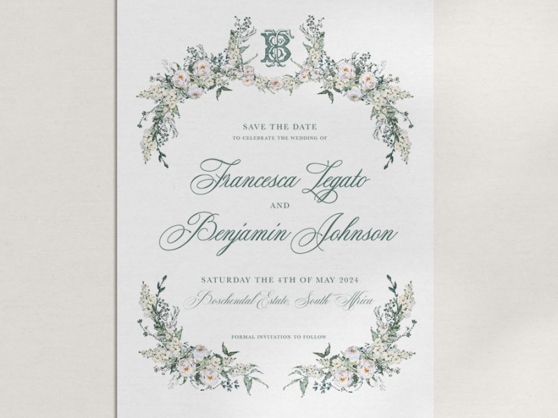 Save the Date template 1