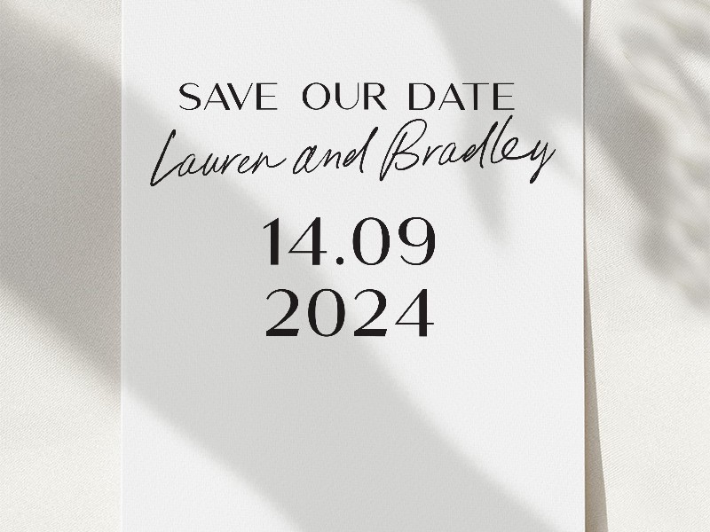 Save the date template 14