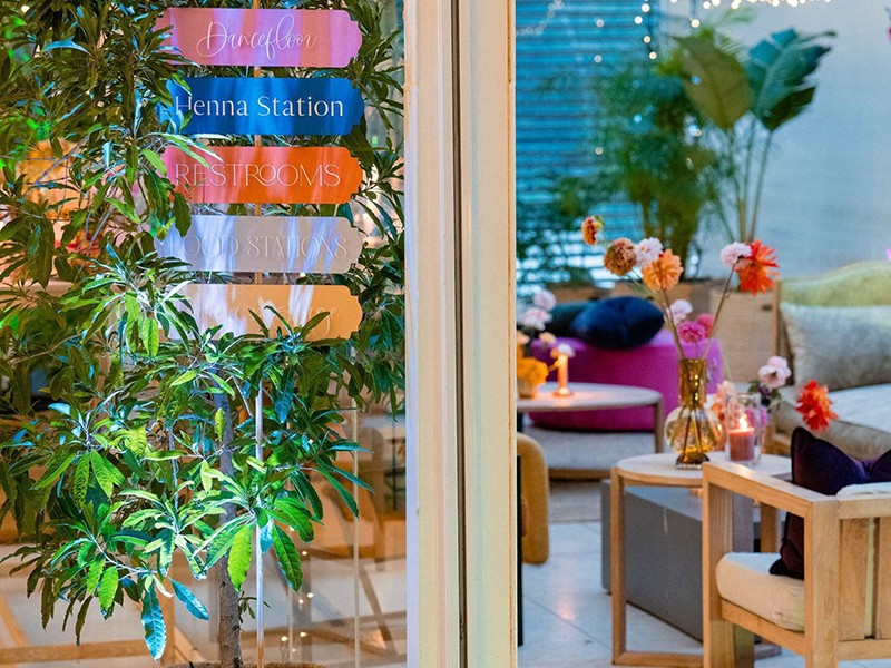 Shilpa and Manojwedding signage