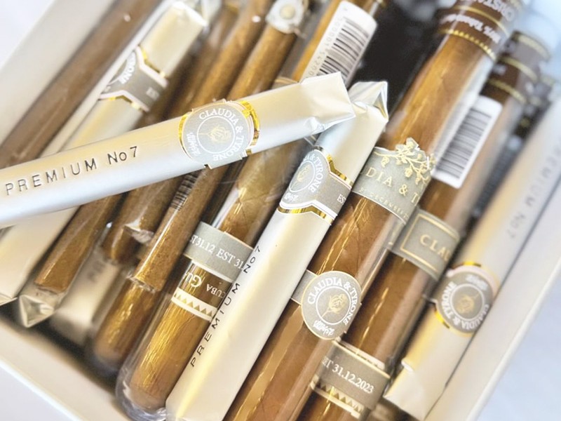 Claudia and Tyrone custom cigars