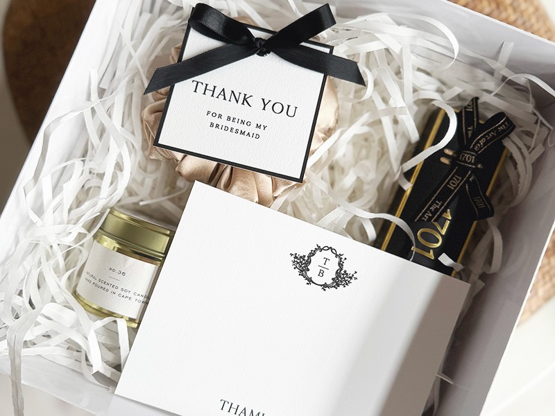 Thami and Busi bridesmaids gift boxes